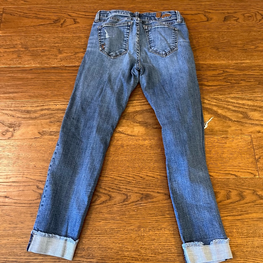 Kut from the Kloth Asher Blue Distressed Skinny Jeans - Picture 2 of 5
